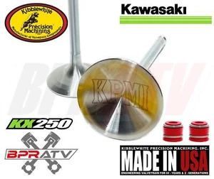 17-19 Kawasaki KX250F KX 250F OEM Head Fix Kibblewhite EXHAUST Valves RED Seals - Picture 1 of 24