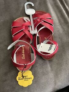 SUN-SAN SALTWATER Original  Sandals  Red | Size 2  UK 34 EU | BNWT  RRP £59.95