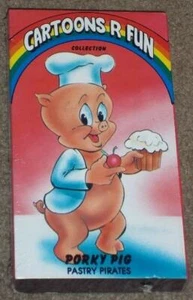 PORKY PIG PASTRY PIRATES VHS CARTOONS R FUN COLLECTION, SEALED, 1989 - Picture 1 of 2