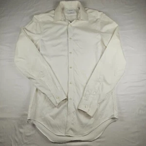 Calvin Klein Slim Fit Performance Non-Iron Men's White Dress Shirt Size 15-34/35 - Bild 1 von 8