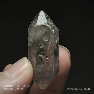15g Natural Clear Skeletal Crystal Quartz Double Terminating Healing 4666 - Picture 1 of 19