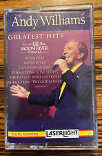ANDY WILLIAMS GREATEST HITS, MOON RIVER THEATER, CASSETTE, 1993