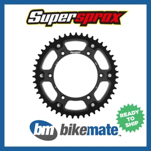 Sprocket Rear Stealth Black 520-50T for HONDA XR 200 R 1988 1989 1990 1991 - Picture 1 of 1