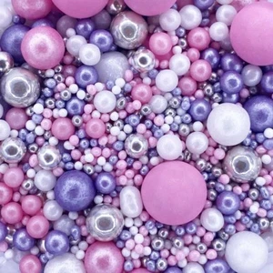 A Pinch Of - Mix di Perle Brillante Rosa Ghiaccio 30g - Spolverini per Torte Commestibili 6487 - Foto 1 di 6