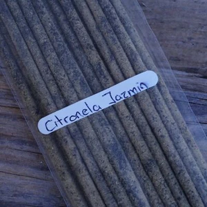 Citronella Jasmin Incense Sticks Handrolled In Mexico Long Duration 1.5 hours - Picture 1 of 1