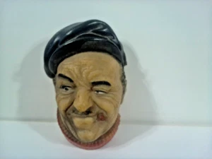 3D Wall Hanging Plastic Face China Famous Chalkware Knockoff 1990s Boatman - Picture 1 of 3