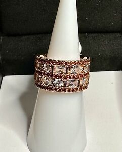 Bomb Party RBP6817 "Falling for Sparkle" Sz 5 Rose Gold plating Jan 24 birthday