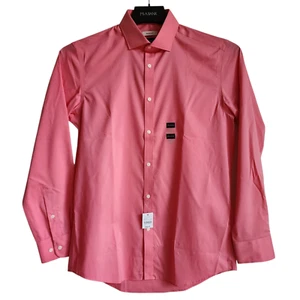 15.5 32/33 Pink Dress Shirt Skinny Fit Jos A Bank New Nwt Mens Flamingo Stretch - Picture 1 of 24