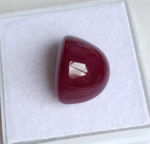 Elegante rubí rojo natural de 12,50 quilates en forma de D para hacer joyas piedras preciosas sueltas - Imagen 1 de 8