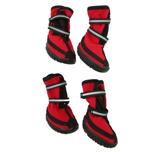 3 Pairs Of Dog Hiking Shoes Waterproof Anti Slip Reflective Pet Protecto FER - Picture 1 of 24