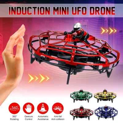 Mini UFO Flying Ball Led Toys Mini Drone Levitation Tik Tok hand operated  kids - Image 1 of 4
