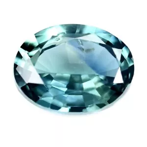 Certified Natural Teal Sapphire SI Clarity Madagascar Oval 6.23x4.76 mm - Picture 1 of 2