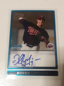 Bobby Lanigan Minnesota Twins 2009 Bowman Chrome Certified Autograph Card