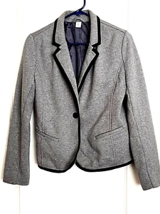 OLD NAVY Gray Lined Fleece Blazer Jacket Size M Medium - Picture 1 of 2