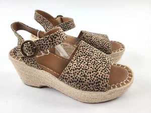 Women's Morgan Espadrille Wedge - Universal Thread Leopard Shoe - CHOOSE SIZE - Picture 1 of 2