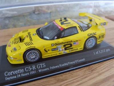 Chevrolet Corvette C5R GTS Vincitore 24h Daytona 2001 Fellows Kneifel Action 1: - Immagine 1 di 3