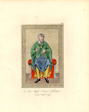 Antique Print-ANGLO SAXON-COSTUME-NOBLEMAN-ENGLAND-Pl. 4-Strutt-1842