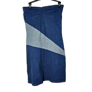 Vestido Tommy Jeans Mujer Denim Bloque de Color Sin Tirantes Mediano Años 90 2000 Y2K Club - Imagen 1 de 9