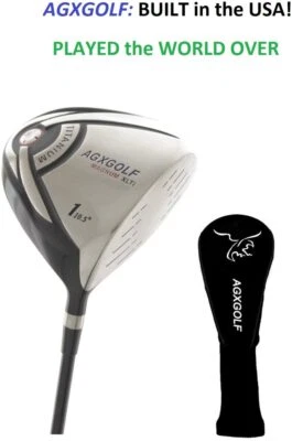 DISPLAY/DEMO AGXGOLF TITANIUM DRIVERS: eixo de grafite de face grande 460cc + tampa: - Imagem 1 de 3