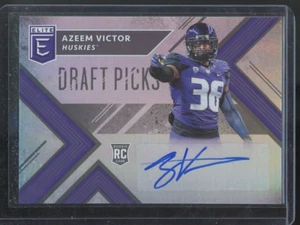 2018 Elite Draft Picks Draft Picks Autographs Azeem Victor Auto RC U Washington - Picture 1 of 2