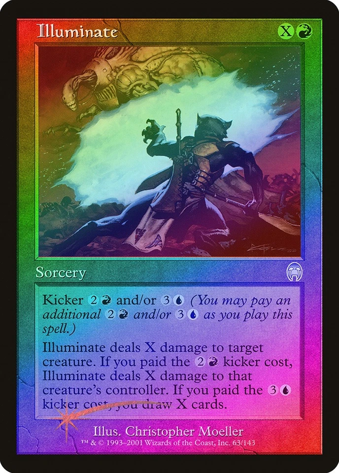 Illuminate FOIL Apocalypse HEAVILY PLD Red Uncommon MAGIC MTG CARD ABUGames - Image 1 of 1