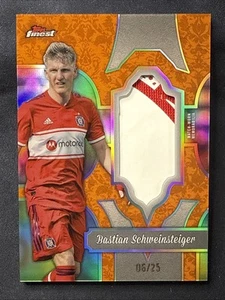 Bastian Schweinsteiger 2024 MLS Topps Finest Fabrics # 6/25 FFBS CHICAGO FIRE - Imagen 1 de 10