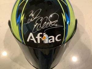 CARL EDWARDS AUTOGRAPHED 2012 AFLAC FULL SIZE SIMPSON HELMET & AUTOGRAPHED CARD - Picture 1 of 16