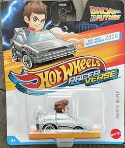 Hot Wheels Racer Verse Back To The Future MARTY McFLY Time Machine 2024 OG Card - Bild 1 von 3