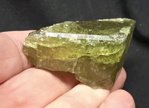 55mm Natural Rough GEM GREEN APATITE Crystal from Morocco 70 grams. - Picture 1 of 12