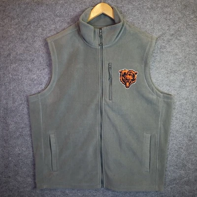 NFL x Darius Rucker Chicago Bears Fleece Vest Gray Mens XL Official Team Apparel - Image 1 of 4
