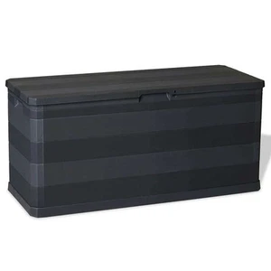Storage Box Black Polypropylene Medium Storage Box Rectangular - Picture 1 of 8