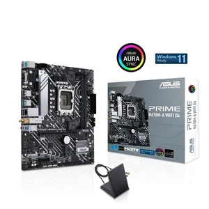 ASUS Prime H610M-A WiFi D4 Mainboard Sockel Intel LGA 1700 (Intel H610, mATX, Wi - Photo 1/9