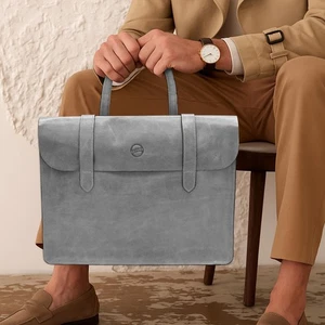 Bolsas de música de cuero hechas a mano de colección oficina comercial computadora portátil maletín mensajero - Imagen 1 de 25