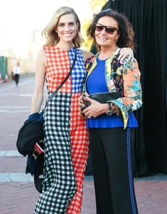 4 6 DVF Diane von Furstenberg Vogue Bloque de Color Guinga Seda Maxi Vestido Aberturas - Imagen 1 de 24