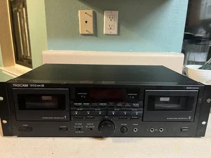 Tascam 202 MKVIII Double Cassette Deck Recorder with USB Port - No Remote SH - Picture 1 of 4