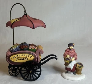 Department 56 Heritage Village Chelsea Market Flower Monger y carro reparado - Imagen 1 de 3