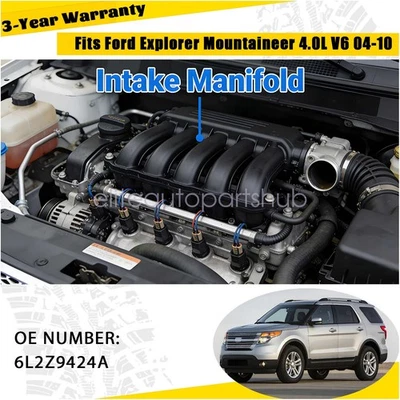 Colector de admisión de plástico superior para Ford Explorer Sport V6 4,0 L 2004-2010 Foto 1 de 4