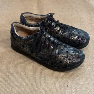 Zapatos Alegria Essence para mujer talla 10 EU 40 cuero negro arco iris mosaico Spin Dr - Imagen 1 de 11