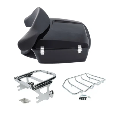 Bastidores de respaldo de maletero picados aptos para Harley Touring Road Glide 97-08 Foto 1 de 4