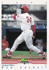 Ron Lockett Signed Autograph 1992 Classic Best Card #232 Reading Phillies MLB