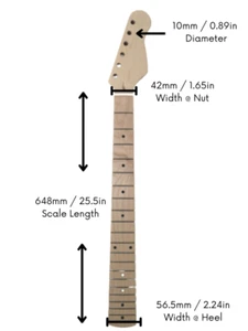 Haze HSST1910GN1B DIY Electric Guitar Neck - Picture 1 of 10