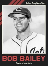 Custom Novelty Baseball Card Bob Bailey Columbus Jets