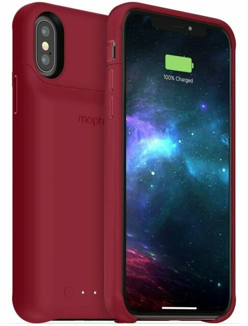 mophie Juice Pack Access Battery Case for Apple iPhone XS - Deep Red