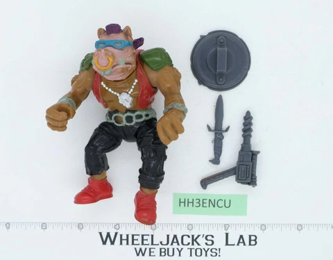 Bebop HARD HEAD 100% Complete Teenage Mutant Ninja Turtles Playmates 1988 Figure Cover