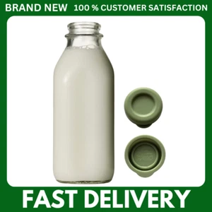 Silicone Replacement Caps, 48mm Bottle Lids, 2 Pack, Green - Picture 1 of 8