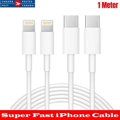 Type C to iPhone 8Pin Quick Charging Data Cable For iPhone 14 13 12 11 Pro X 8 - Image 1 of 4