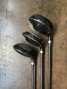 Hippo John Daly Driver 370 deg, fairway 21 deg & Fairway 16 deg Golf Clubs - Picture 1 of 5