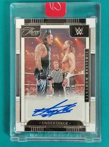 Undertaker 2024 Panini Three Count WWE 22/49 Auto Timeless Moments #TV-UND* - Picture 1 of 3