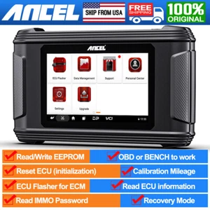 ANCEL EC500 Car ECM ECU Flashing Cloning Reset Calibration Mileage Read Dflash - Picture 1 of 16