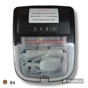 KISMILE Z5822H Self Cleaning Countertop Portable Ice Maker Machine (Black) - Picture 1 of 8